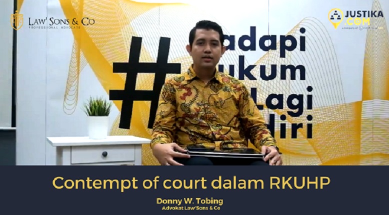 Justika #TanyaHukum Bedah Contempt of Court dalam RKUHP
