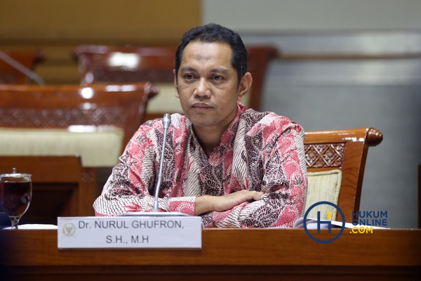 Nurul Ghufron saat mengikuti fit and proper test calon pimpinan KPK di Komisi III DPR Sepember lalu. Foto: RES