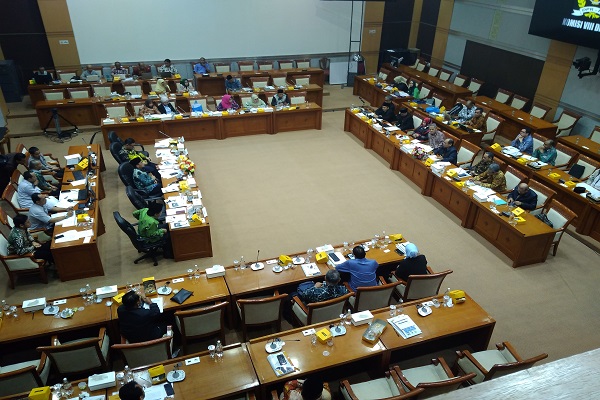 Suasan Rapat Dengar Pendapat (RDP) antara Komisi VIII DPR dan BPKH di Gedung DPR Jakarta, Senin (18/1/2019). Foto: RFQ 