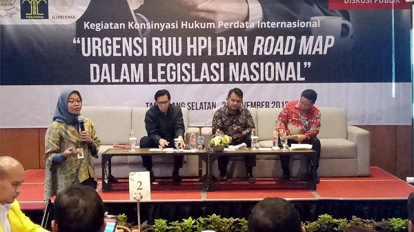 Diskusi bertajuk Urgensi RUU HPI dan Road Map Dalam Regulasi Nasional, Jumat (23/11). Foto: DAN