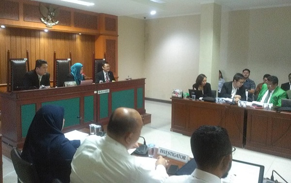 KPPU kembali mengadakan sidang dugaan pelanggaran persaingan usaha yang dilakukan PT Solusi Transportasi Indonesia (Grab Indonesia). Foto: MJR
