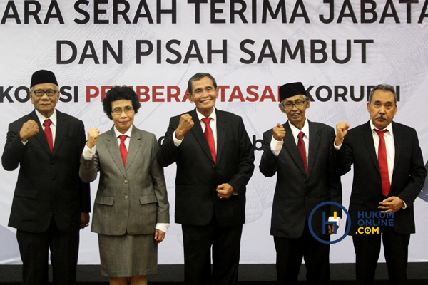 Lima anggota Dewan Pengawas KPK. Foto: RES