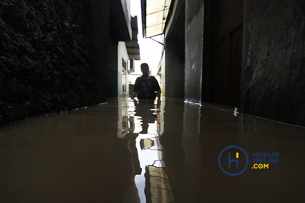 Potret banjir di wilayah Pengadegan, Jakarta Selatan. Foto: RES