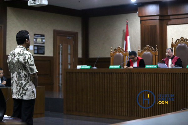 Sidang vonis Romahurmuziy di Pengadilan Tipikor Jakarta, Senin (20/1). Foto: RES