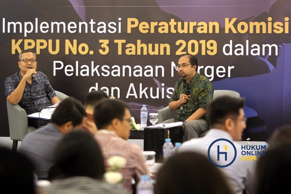 Hukumonline bekerja sama dengan Assegaf Hamzah & Partners menyelenggarkan Workshop dengan tema Implementasi Peraturan Komisi KPPU No. 3 Tahun 2019 dalam Pelaksanaan Merger & Akuisisi. Jakarta (23/1). Foto: RES