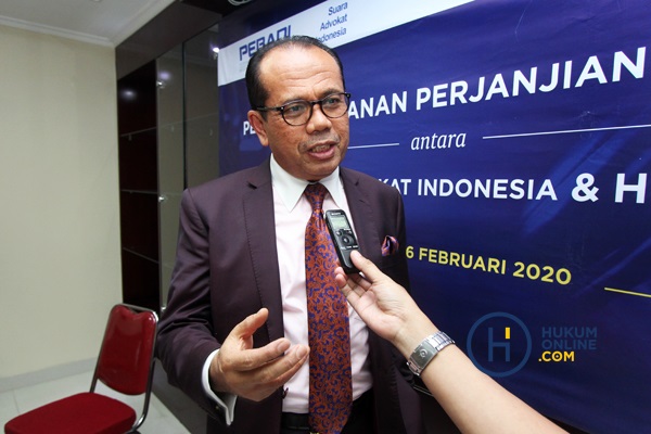 Ketua Umum Perhimpunan Advokat Indonesia Suara Advokat Indonesia (PERADI SAI), Juniver Girsang. Foto: RES