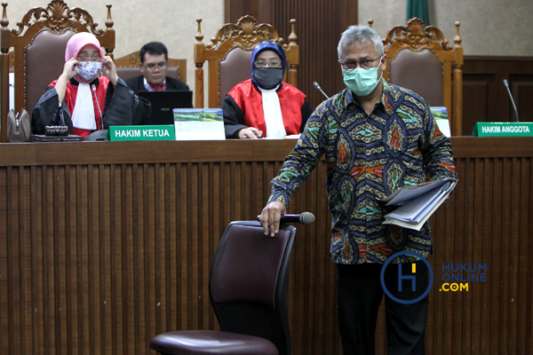 Ketua KPU RI Arief Budiman Bersaksi di Tipikor 1 .JPG