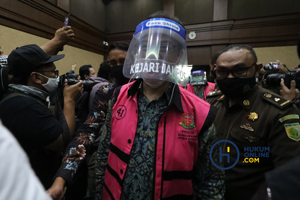 Benny Tjokro di Pengadilan Tipikor Jakarta. Foto: RES