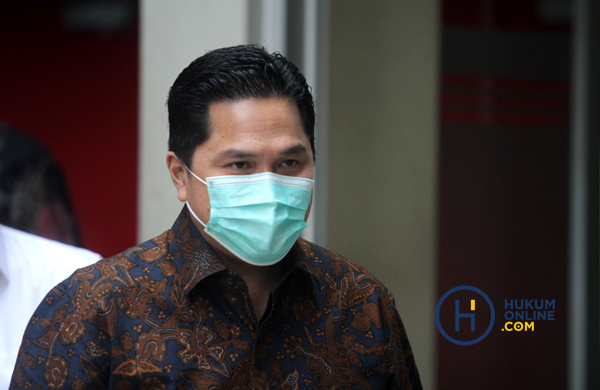 Hindari Wartawan Menteri BUMN Erik Tohir Sambangi KPK 2.JPG
