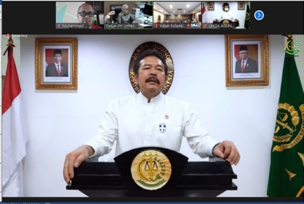 Jaksa Agung ST Burhanuddin dalam webinar RUU Kejaksaan