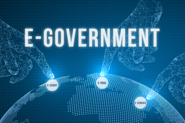 Ilustrasi e-government yang menggambarkan pentingnya pelaksanaan UUAP. Ilustrator: HGW