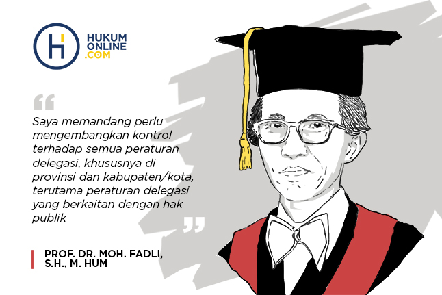 Ilustrasi Prof. Moh. Fadli dan kutipan. Ilustrator: HGW