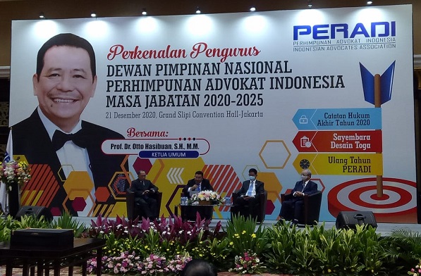 Acara Perkenalan Pengurus DPN PERADI 2020-2025. Foto: Istimewa