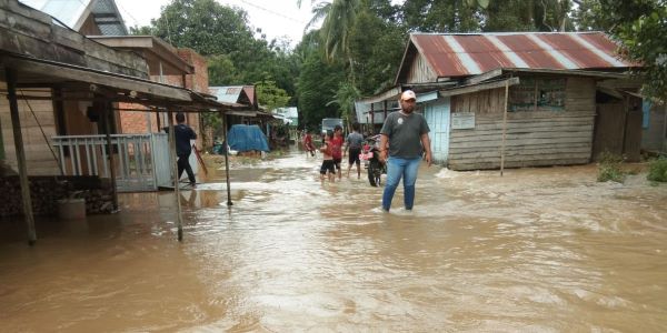 Banjir di Kalimantan Selatan. Sumber foto: BNPB