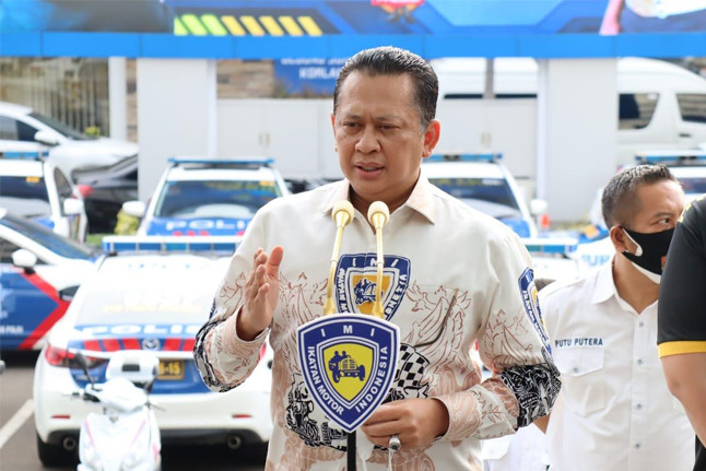 Ketua MPR RI sekaligus Ketua Umum Ikatan Motor Indonesia (IMI) Bambang Soesatyo. Foto: istimewa.