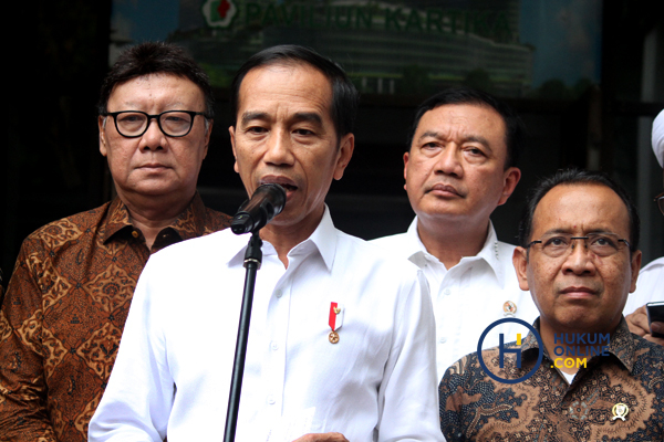 Presiden Joko Widodo turut mengomentari polemik 75 pegawai KPK yang tak lulus tes wawasan kebangsaan dan dibebastugaskan. Foto: RES