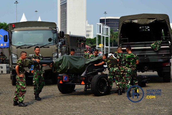 Pameran alat utama sistem pertahanan (Alutsista) di lapangan Monumen Nasional Jakarta, Kamis (27/9/2018) lalu. Foto: RES.