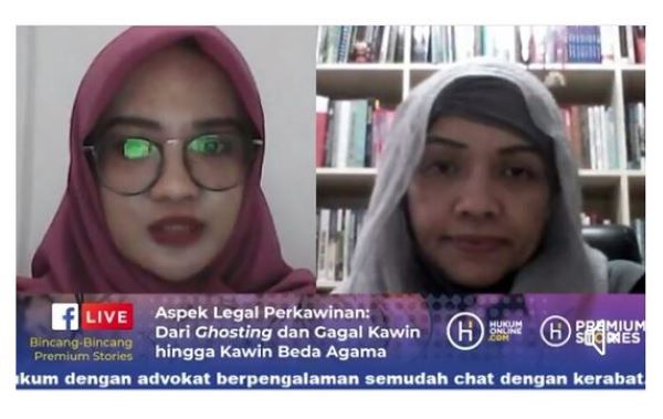 Bincang-Bincang Premium Stories â€˜Aspek Legal Perkawinan: Dari Ghosting dan Gagal Kawin Hingga Kawin Beda Agama,; Rabu, (9/6).