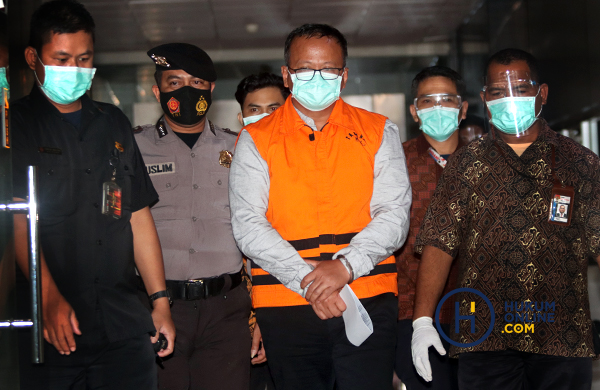 ICW mengkritik tuntutan 5 tahun penjara terhadap mantan Menteri Kelautan dan Perikanan, Edhy Prabowo. Foto: RES