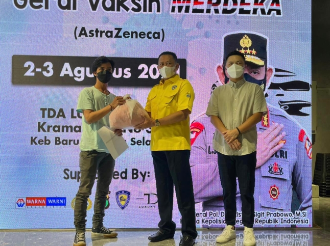 Apresiasi dari Ketua MPR RI, Bambang Soesatyo, pada program Vaksinasi Merdeka. Foto: Istimewa. 