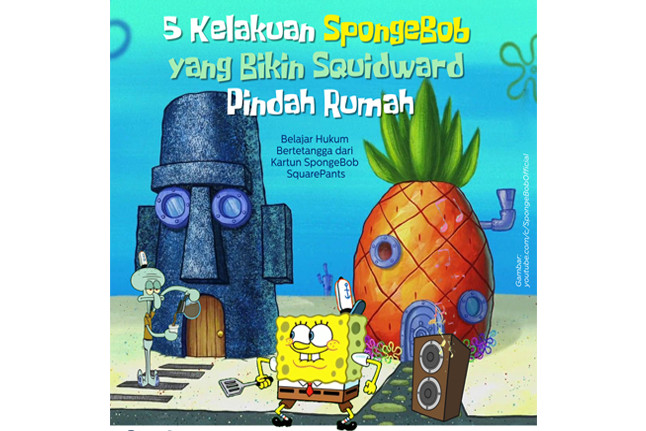 5 Kelakuan SpongeBob yang Bikin Squidward Pindah Rumah