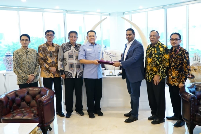 Ketua MPR RI Bambang Soesatyo menerima perwakilan Asia Cargo Airlines. Foto: Istimewa.