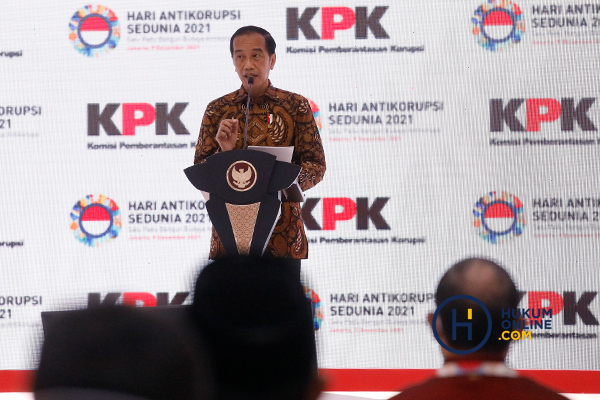 Presiden Jokowi Hadiri Puncak Peringatan Hakordia 2021. Foto: RES