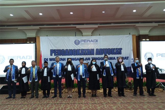 Peradi Lantik 535 Advokat Baru Wilayah Jawa Barat   