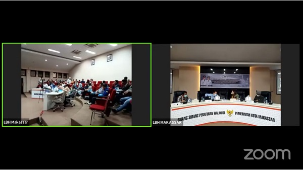 Acara Uji Publik Rancangan Peraturan Walikota Makassar tentang Layanan Pendukung Dalam Rangka Optimalisasi Penerapan Keadilan Restoratif di Kota Makassar. Foto: MYS