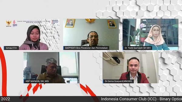 Acara diskusi Indonesia Consumer Club - Nasib Konsumen Korban Robot Trading, Selasa (5/4). Foto: MJR
