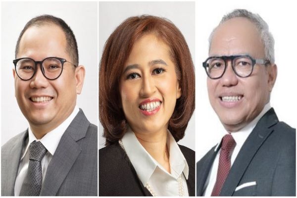 Managing Partner Dentons HPRP Sartono; Managing Partner M&T Lia Aliza; Managing Partner W&H Hendrik Silalahi. Foto Kolase: Istimewa 