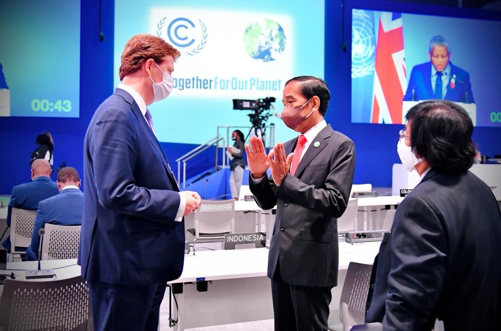 Presiden Jokowi dalam UNFCC COP26 di Glasgow. Foto: Sekretariat Negara/Laily Rachev. 