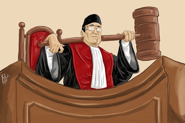 Ilustrasi hakim 