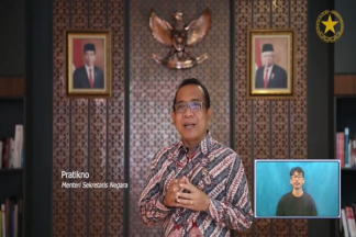Genap 22 Tahun, Mensesneg dan Wakil Ketua MPR Sampaikan Selamat kepada Hukumonline