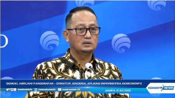 Direktur Jenderal Aplikasi dan Informatika Kementerian Kominfo, Semuel Abrijani Pangerapan. 