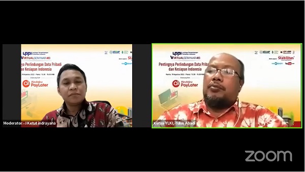 Acara LPPI Virtual Seminar #83: Pentingnya Perlindungan Data Pribadi dan Kesiapan Indonesia.
