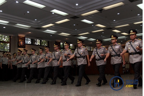 Suasana serah terima jabatan di kepolisian. Foto Ilustrasi: RES