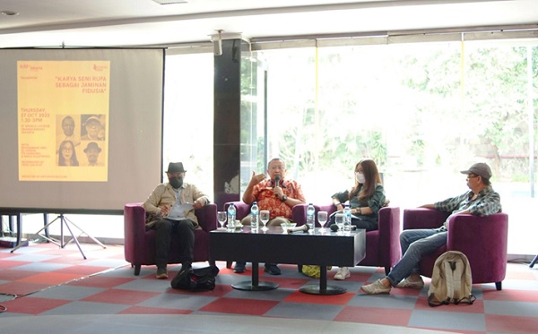 diskusi Koalisi Seni bertajuk Karya Seni Rupa Sebagai Jaminan Fidusia, Kamis (27/10). Foto: Istimewa