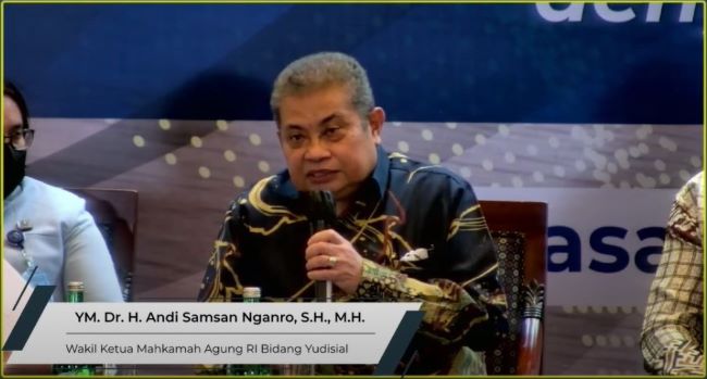 Wakil Ketua MA Bidang Yudisial Andi Samsan Nganro. Foto: Istimewa