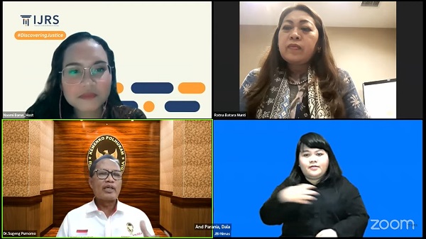 Talkshow Benang Kusut Restorative Justice dalam Kasus Kekerasan Seksual. Foto: WIL