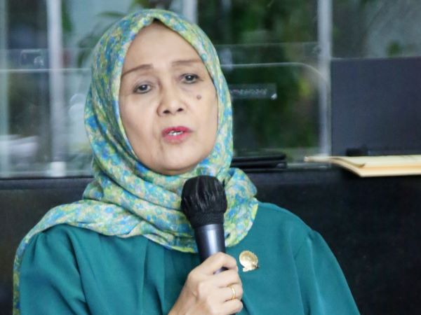 Komisioner KY Bidang Rekrutmen Hakim Dr. Siti Nurdjanah saat Refleksi Akhir Tahun 2022, Rabu (28/12/2022). Foto: Humas KY 