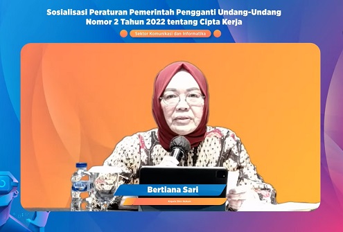 Bertiana Sari selaku Biro Hukum Sekretariat Jenderal Kementerian Komunikasi dan Informatika. Foto: WIL