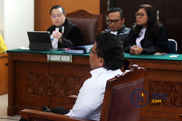 Terdakwa Ferdy Sambo saat menjalani sidang pembacaan nota pembelaan di PN Jakarta Selatan, Selasa (24/1/2023). Foto: RES