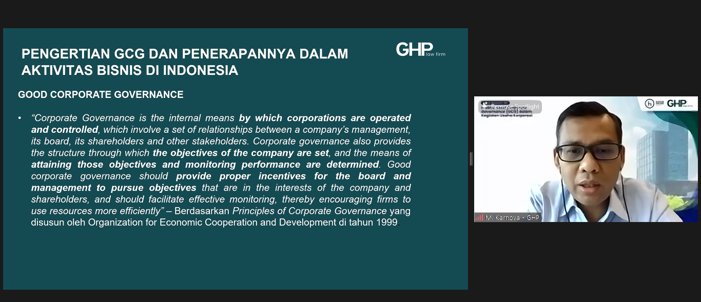 Praktik Good Corporate Governance (GCG) dalam Kegiatan Usaha Korporasi