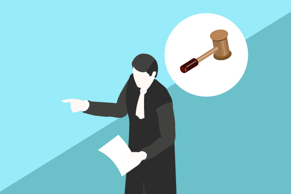 Ilustrasi profesi advokat 