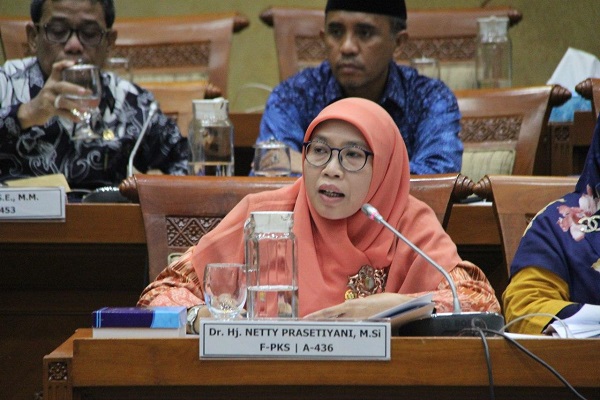 Anggota Komisi IX DPR Netty Prasetiyani. Foto: fraksi.pks.id