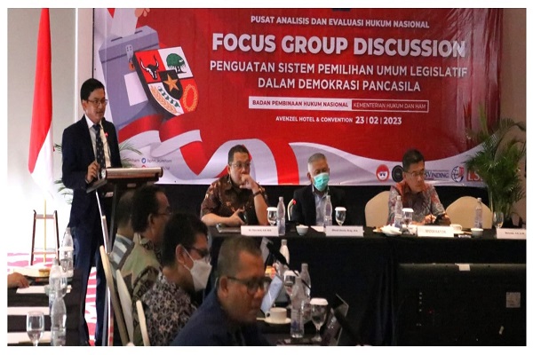 FGD dengan tema Penguatan Sistem Pemilihan Umum Legislatif dalam Demokrasi Pancasila, Kamis (23/11/2023). Foto: Istimewa