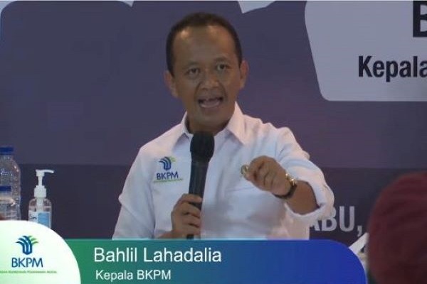 Menteri Investasi/Kepala Badan Koordinasi Penanaman Modal (BKPM) Bahlil Lahadalia. Foto: Januar