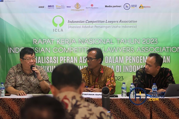 Indonesian Competition Lawyers Association (ICLA) atau Asosiasi Advokat Persaingan Usaha resmi menggelar Rapat Kerja Nasional (Rakernas) pada Jumâ€™at (10/3). Foto: RES