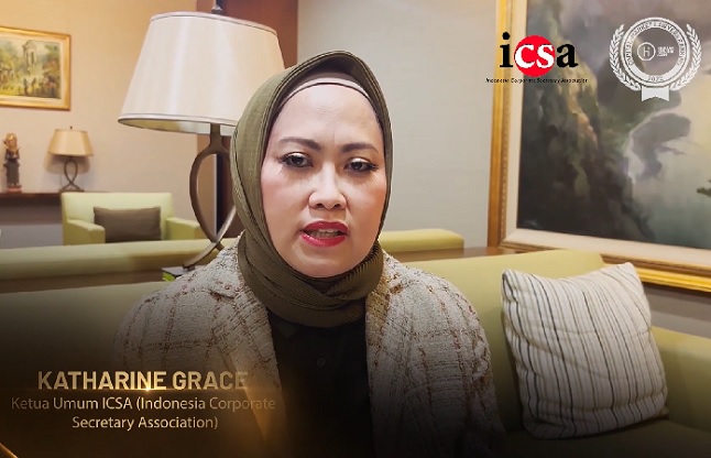 Ketua Umum Indonesia Corporate Secretary Association (ICSA), Katharine Grace. Foto: HOL